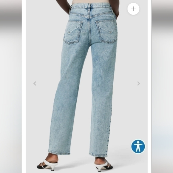 Hudson Jeans Jade High Rise Straight Loose Fit Jeans - Picture 3 of 12